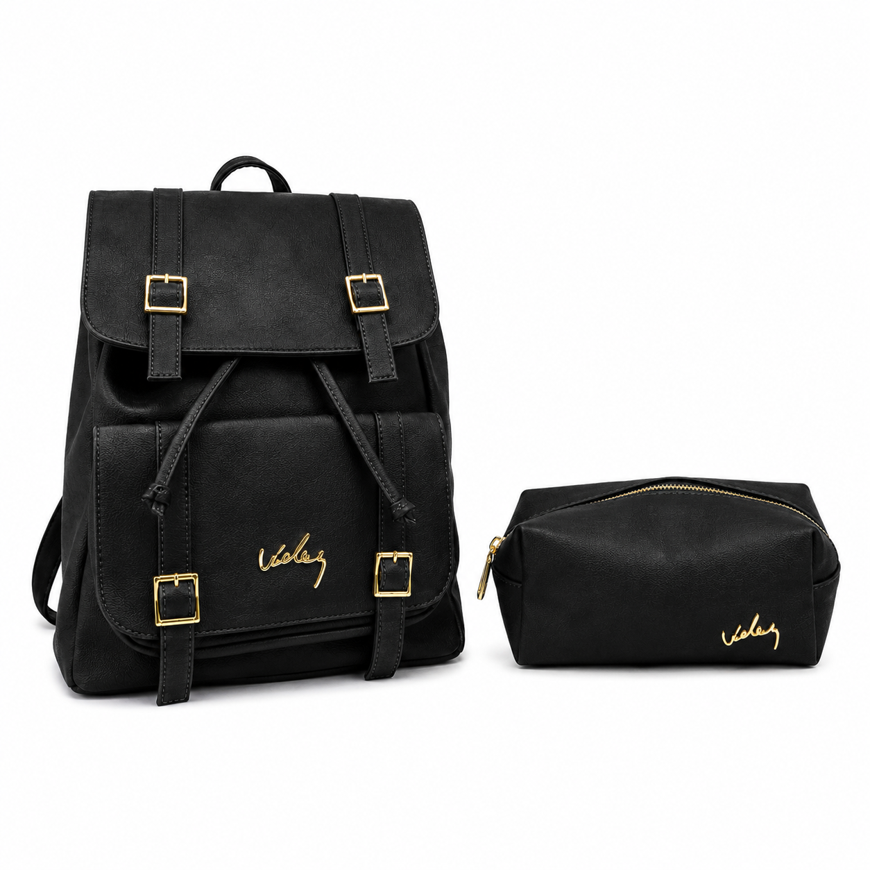 Bolso Morral Vélez de Cuero Legítimo - Lanzamiento Exclusivo Con Cosmetiquera de Regalo