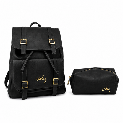 Bolso Morral Vélez de Cuero Legítimo - Lanzamiento Exclusivo Con Cosmetiquera de Regalo